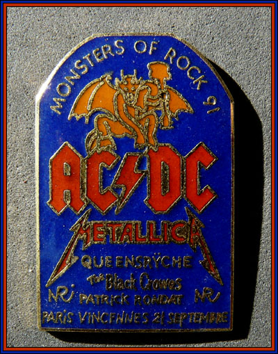 Acdc monsters of rock 91