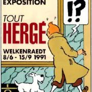 Affiche expo tout herge 1991