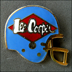 Casque nfl lee cooper bleu