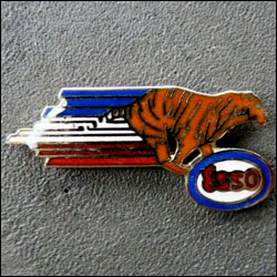 Esso tigre bleu blanc rouge