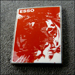 Esso tigre rouge serigraphie