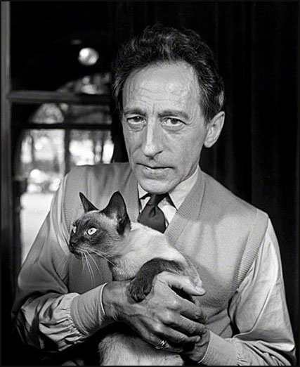 Jean cocteau et son chat