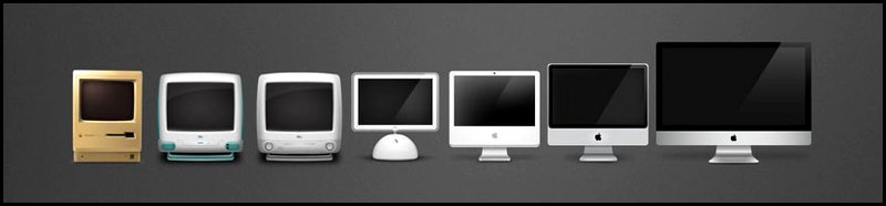 Macintosh mac apple evolution