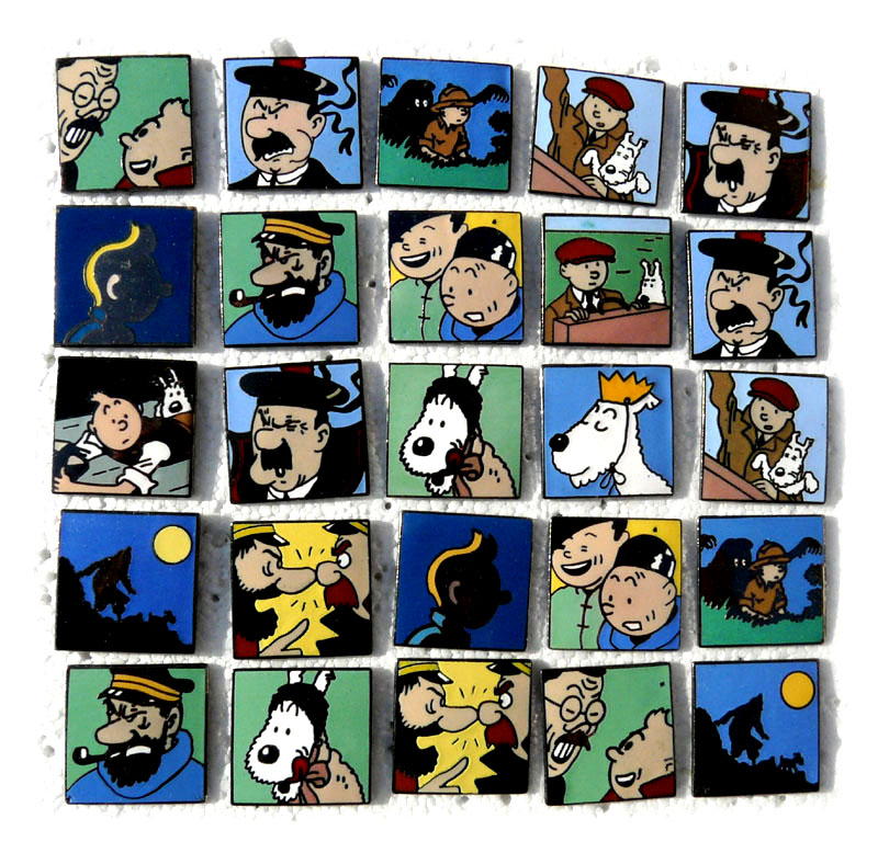 Serie des carres tintin